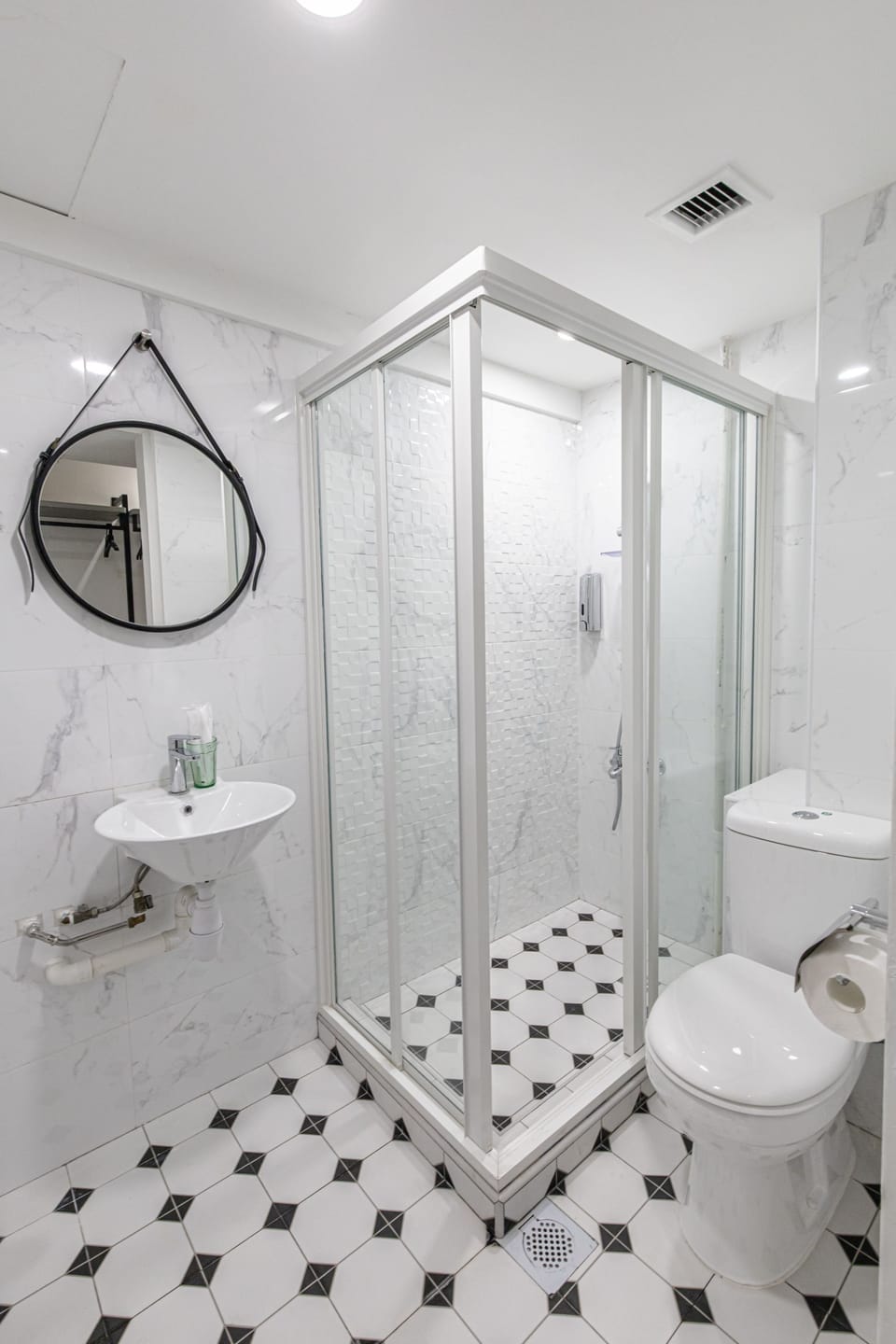 Shower, free toiletries, hair dryer (on request), slippers