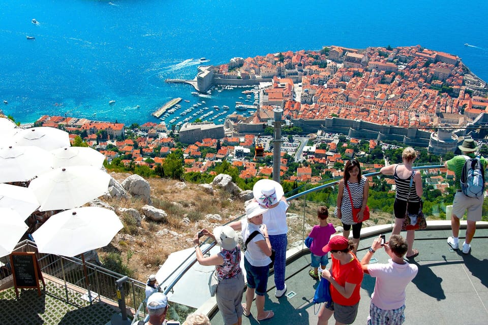 Panoramic view from the top of Dubrovnik
