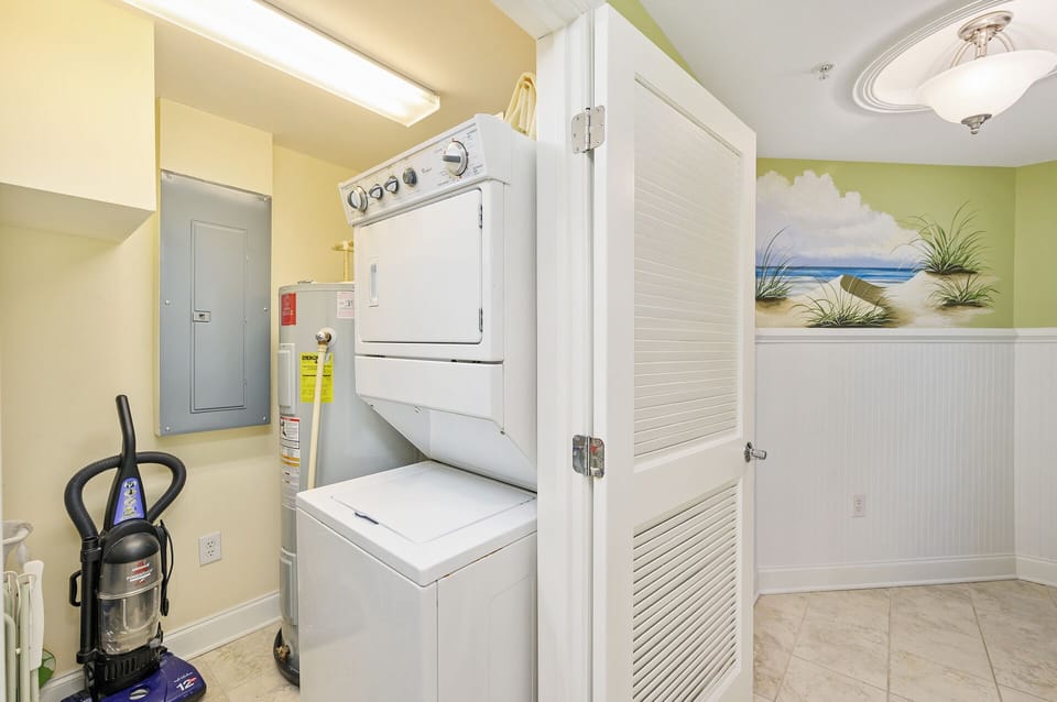 While no one wants to do laundry on Vacation, there is Standing Washer and Dryer, should you need it!