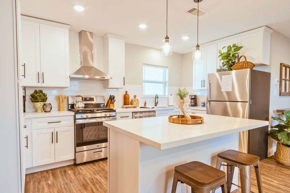 Gourmet Kitchen: Whip up culinary delights in this stylish space with modern appliances and ample light!