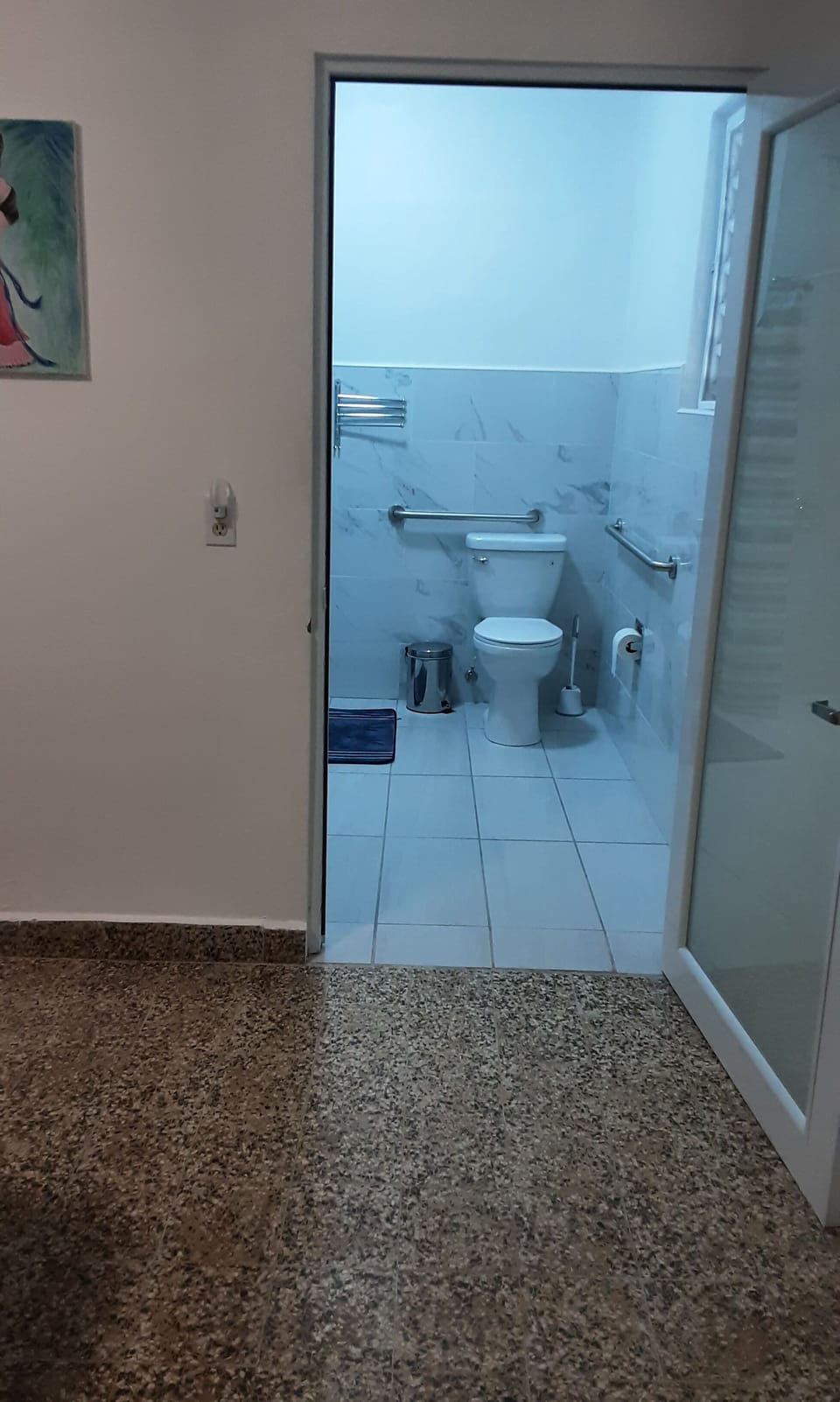 Wheelchair accessible bathroom.