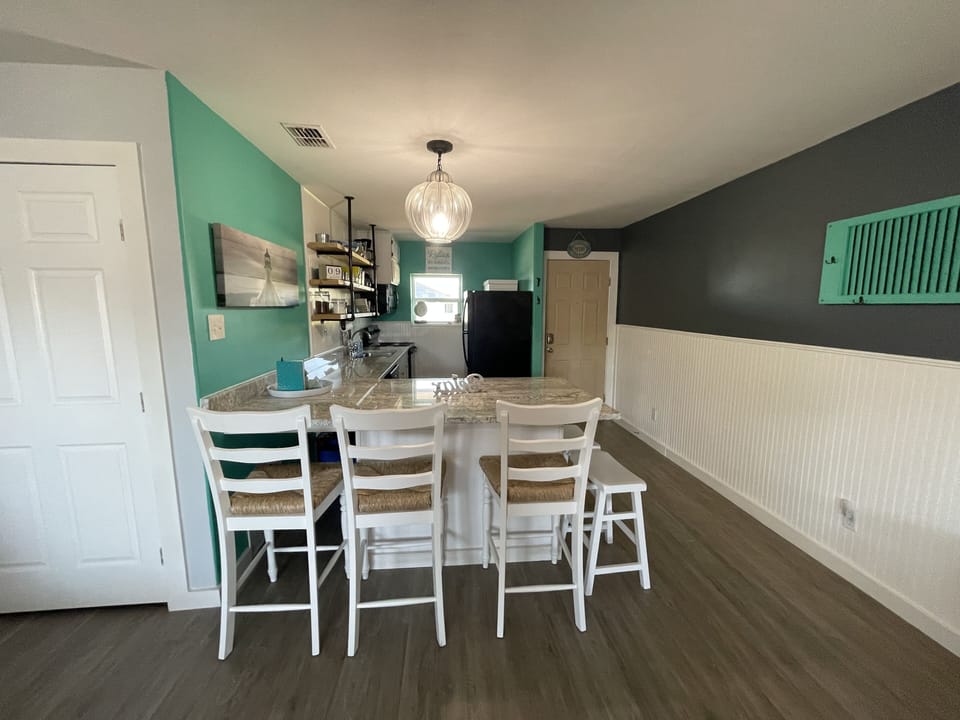 Kitchen view. Kitchen is fully stocked with everything you need. 