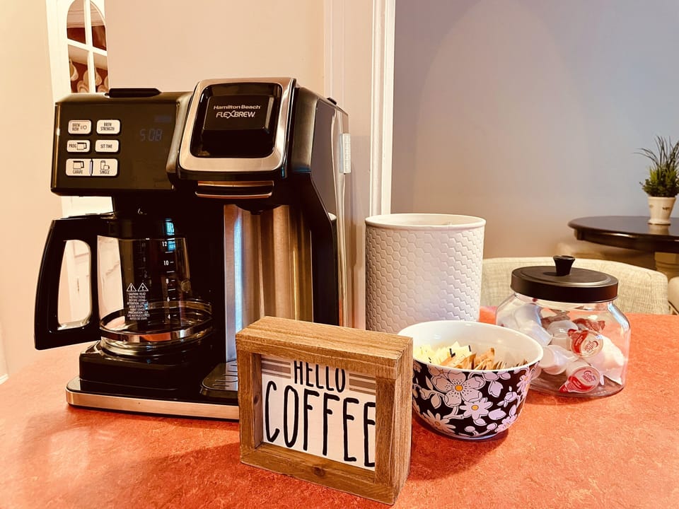 FlexBrew Coffee - convenience of a quick single cup or a full brewed pot.