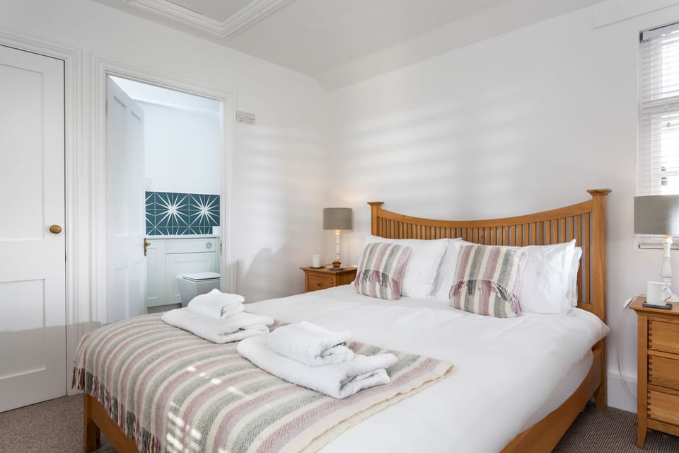 Bedroom leading to the en-suite shower room