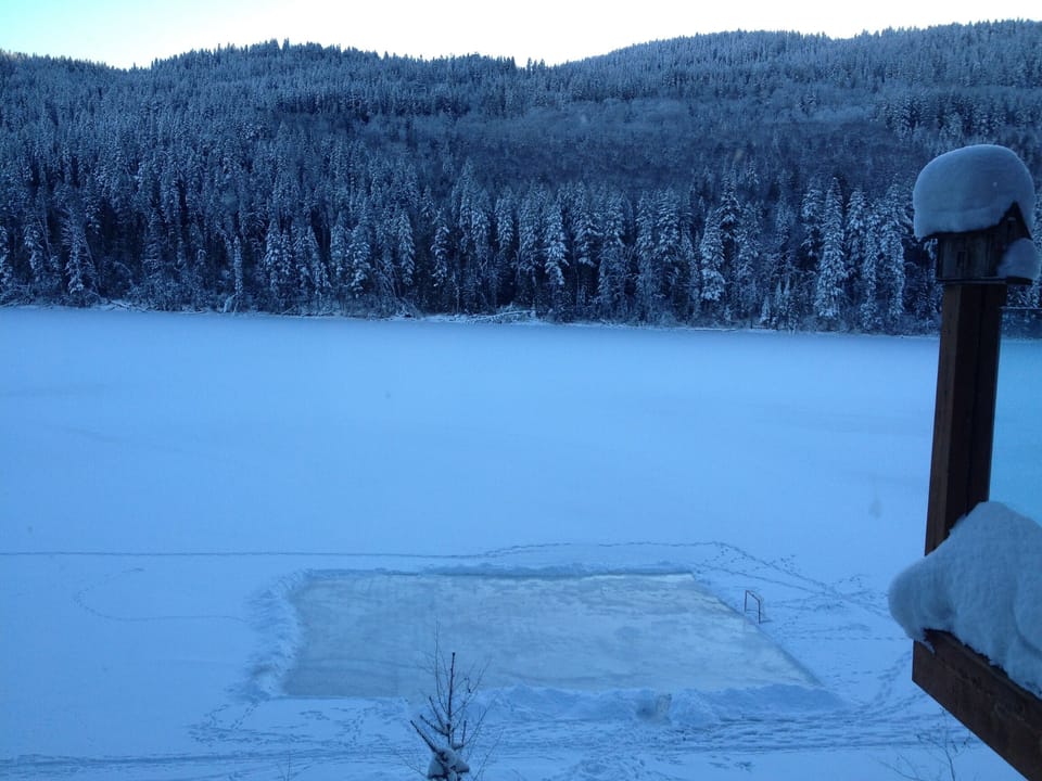 Skating in the mountains, nothing like it. 