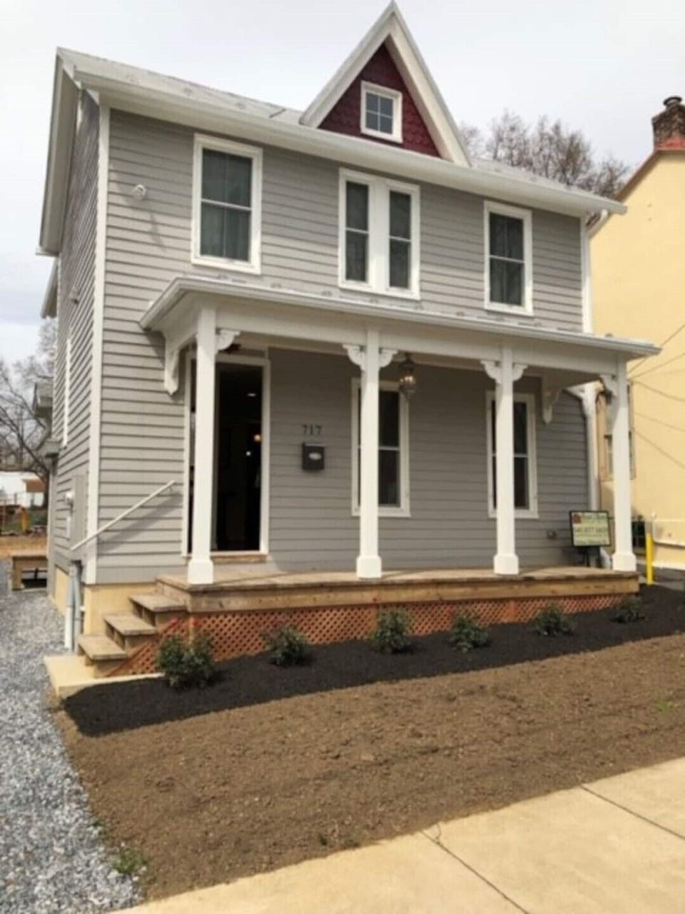Exterior of the house~ Love the front porch! 