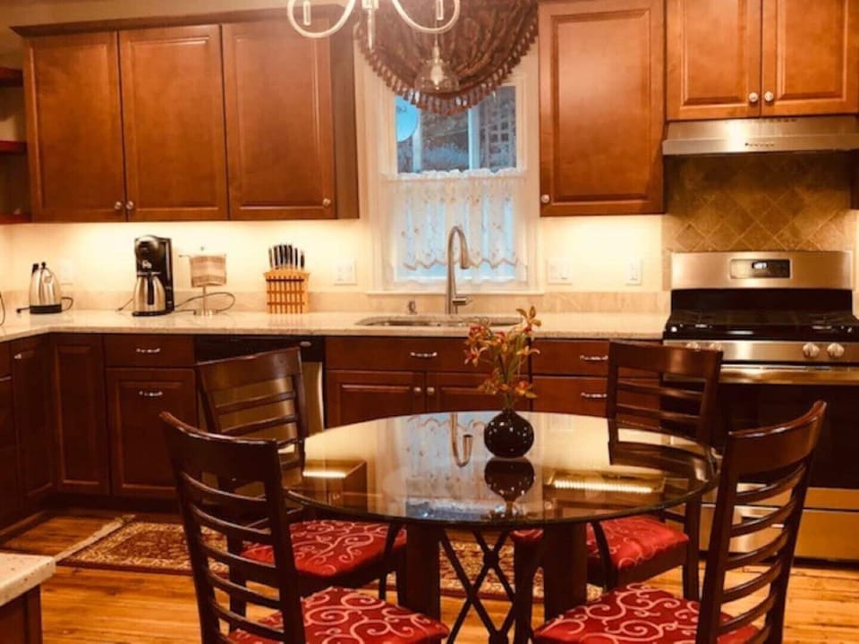 You will love the huge  fully stocked gourmet kitchen !