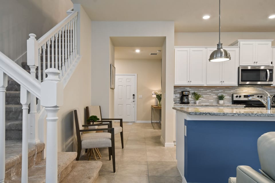 View to front door