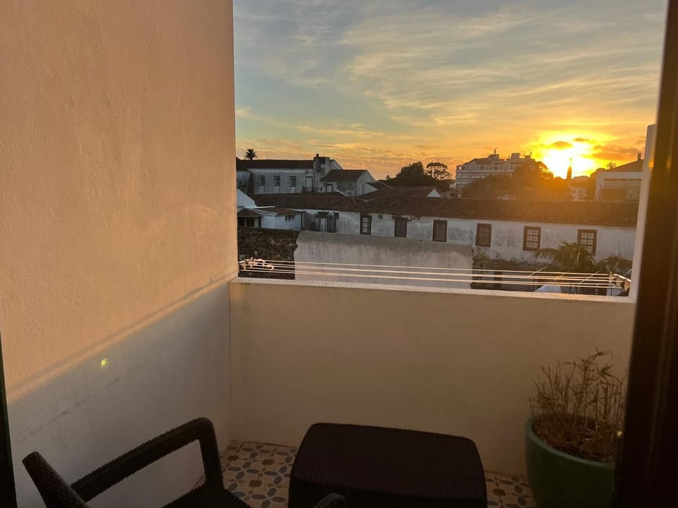 Sunse on the bedroom terrace