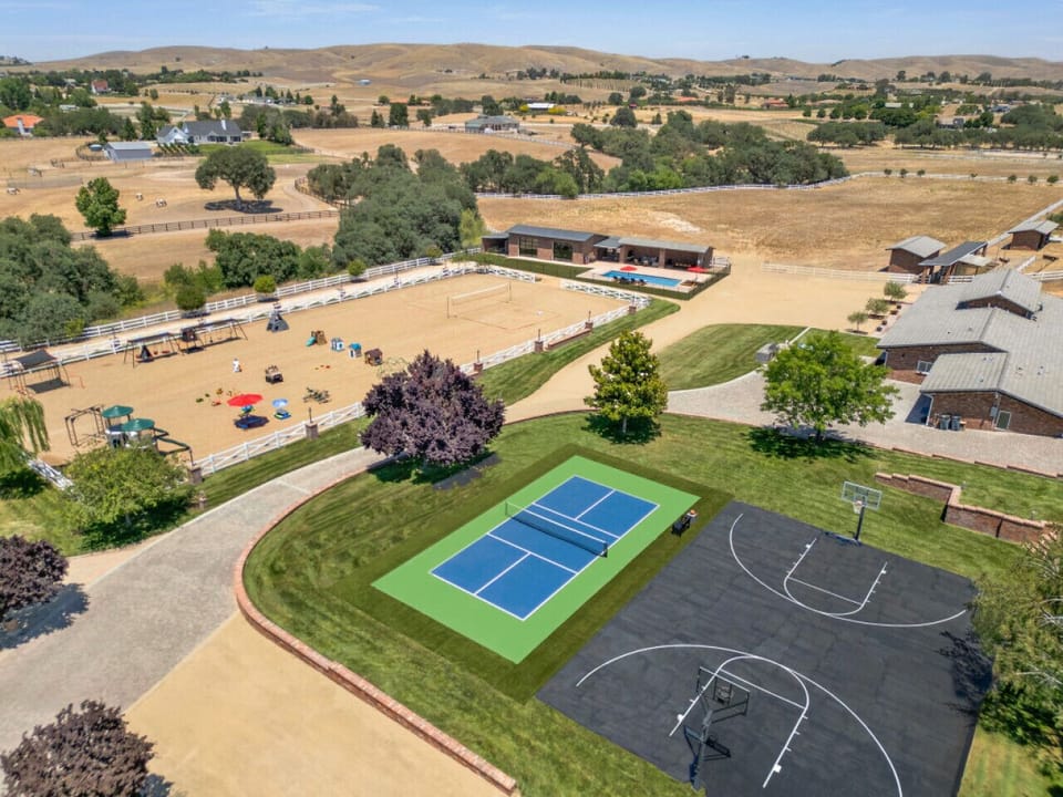 [Aerial View] Over head of the property and views