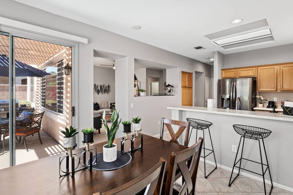 Direct Access to the Outdoors From Dining Room