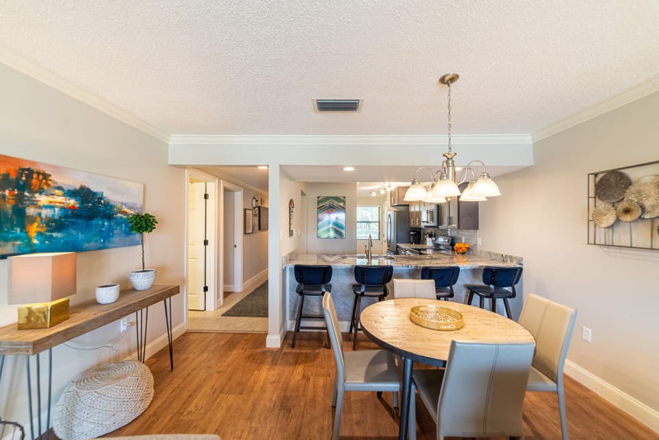 Dining area prefect for all your meals and family game night, too!