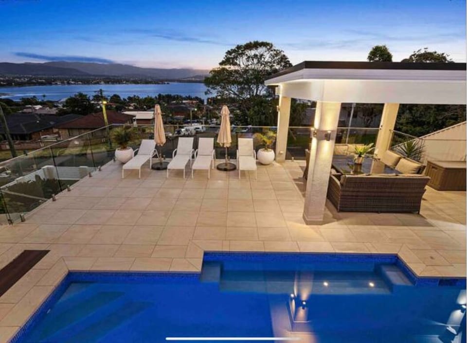 Outdoor heated pool area
