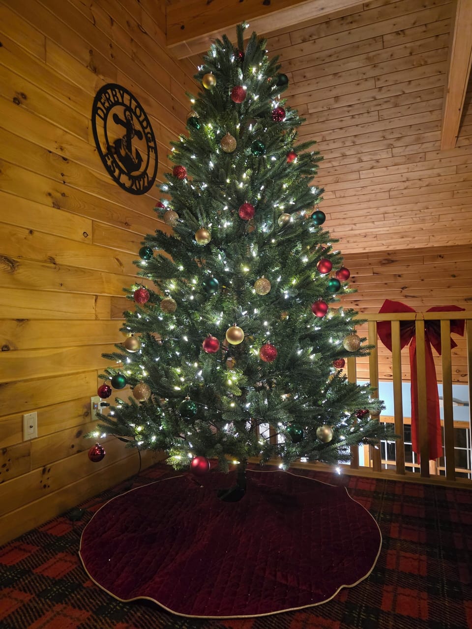 Decorated Christmas Tree during the Holiday Season