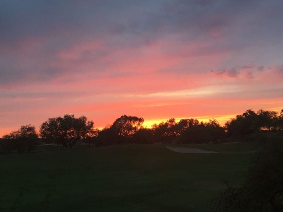 Enjoy spectacular sunsets from the patio 