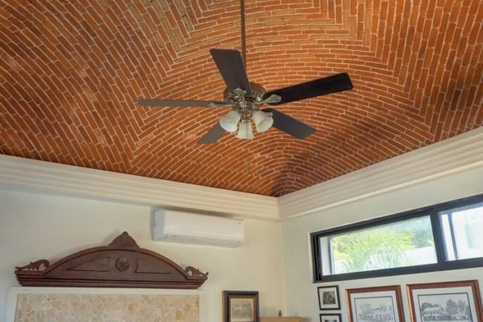Domed ceiling in upstairs master bedroom.