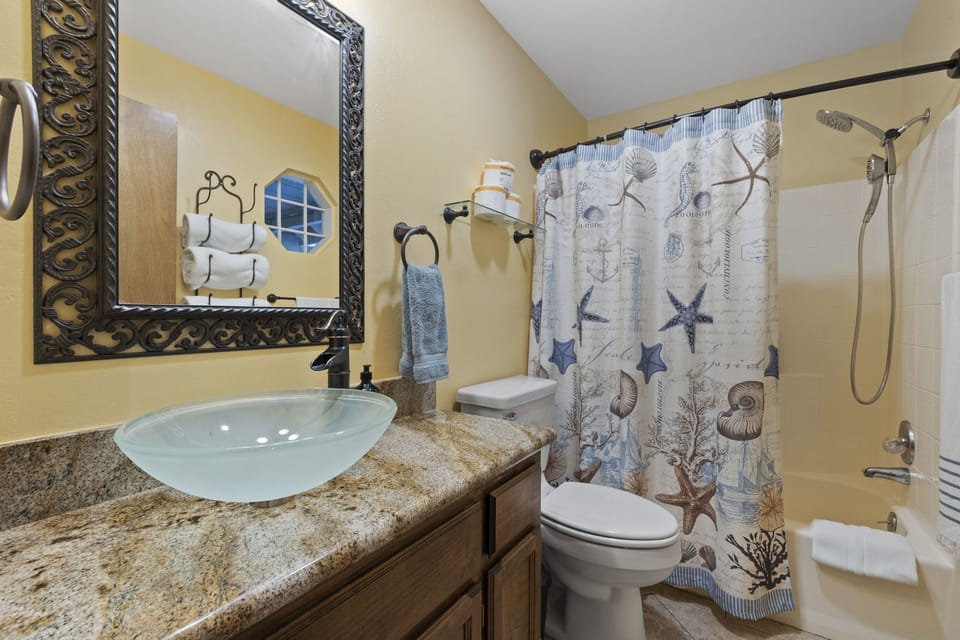 Full bath closest to living room