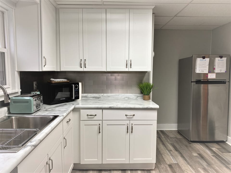 Full size refrigerator to store food for the entire family