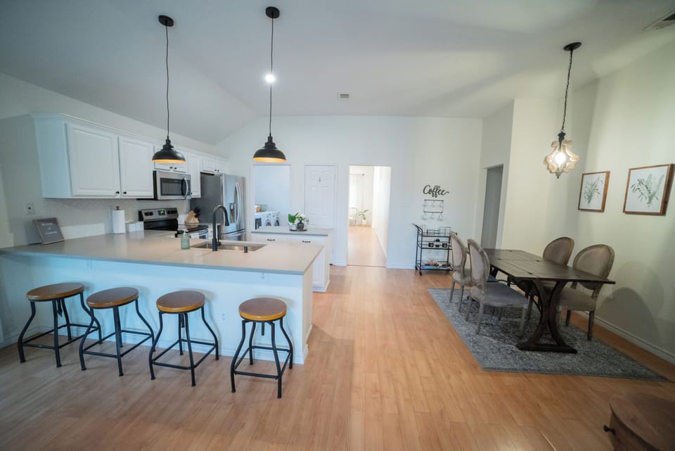 Open concept with lots of seating