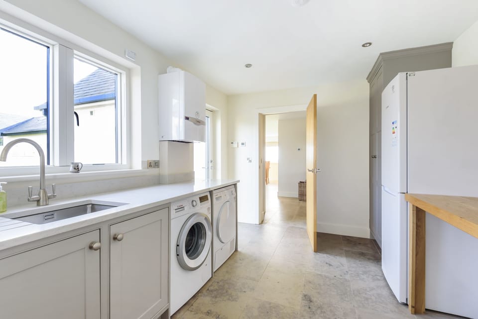 All Views, Burton Bradstock: The utility room with second fridge/freezer