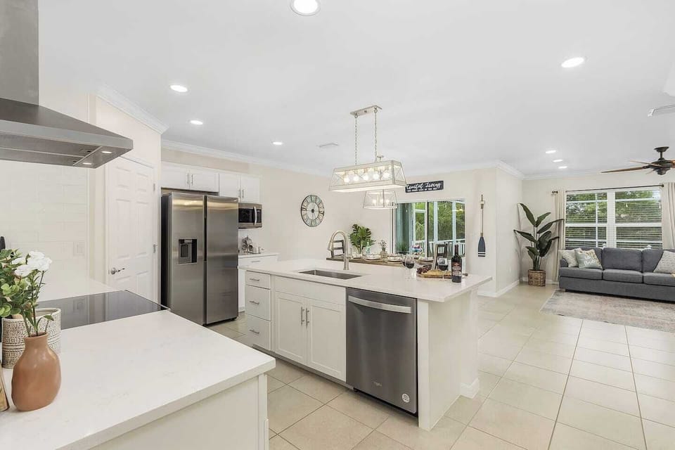 An open floor plan for everyone to join in the joy & laughter