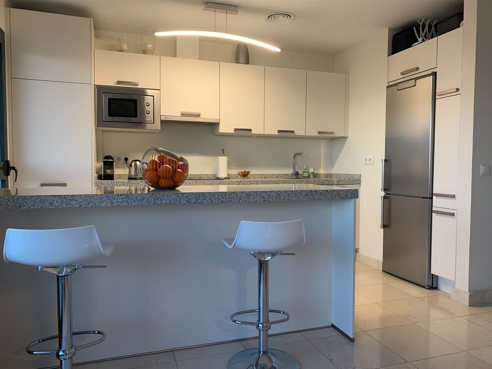 Kitchen bar with stools