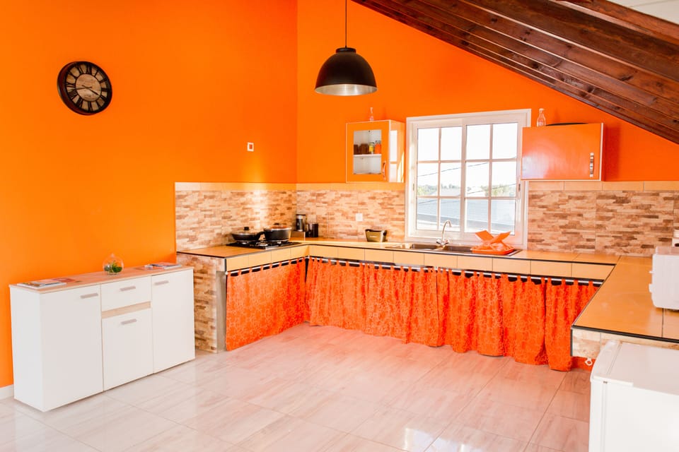 Family Apartment, 2 Bedrooms, Terrace, Garden Area | Private kitchenette | Full-size fridge, microwave, oven, stovetop