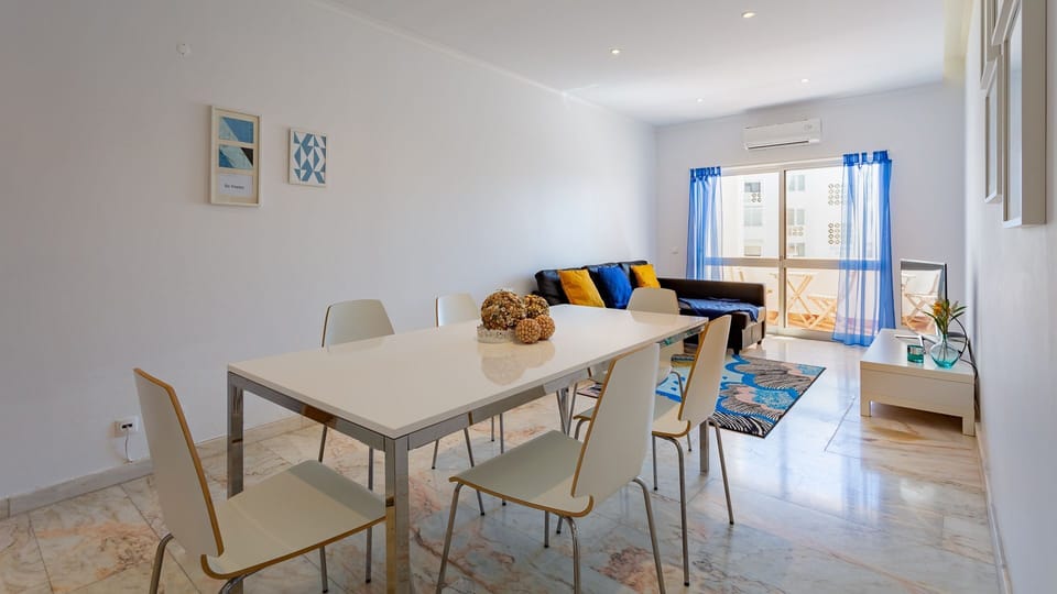 Spacious, bright and clean living and dining area #sunny #airbnb #portugal #relax