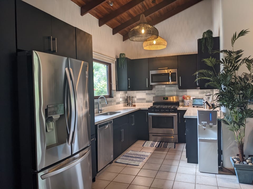 kitchen area.
