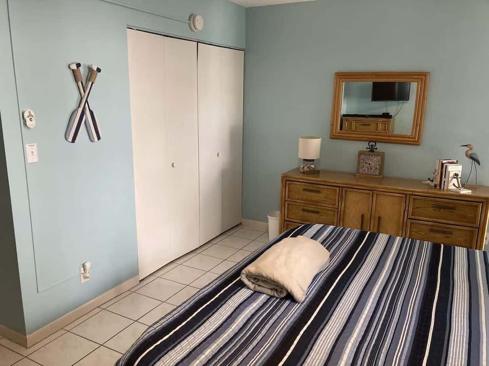 The bedroom is your haven for serenity and deep sleep.