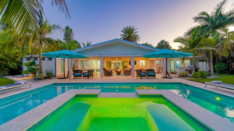 Dive into pure bliss as you step into your private, sparkling pool, the centerpiece of your tropical oasis.