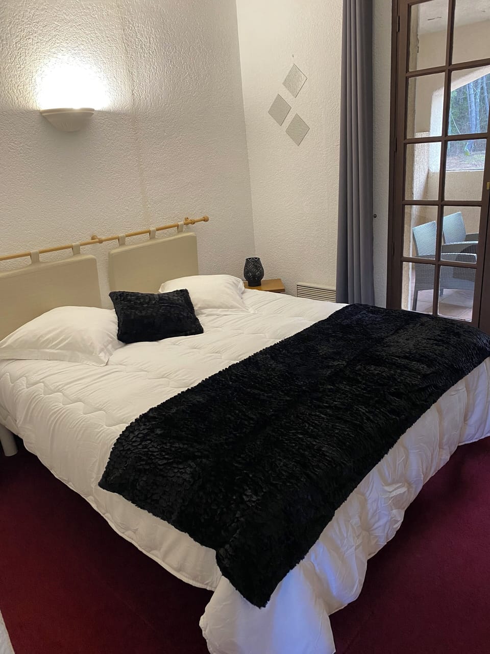 Premium bedding, memory foam beds, individually decorated