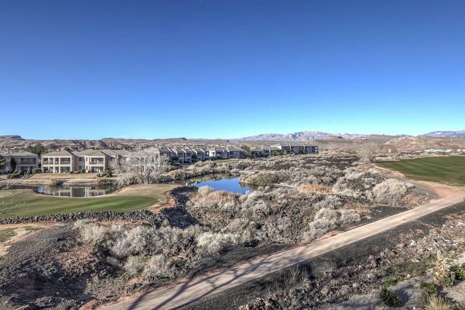 View from wrap around deck