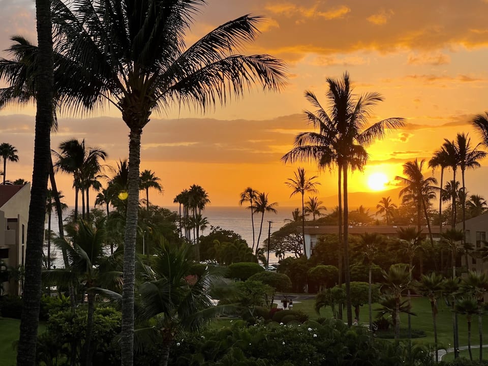 Enjoy the beautiful sunset from the balcony