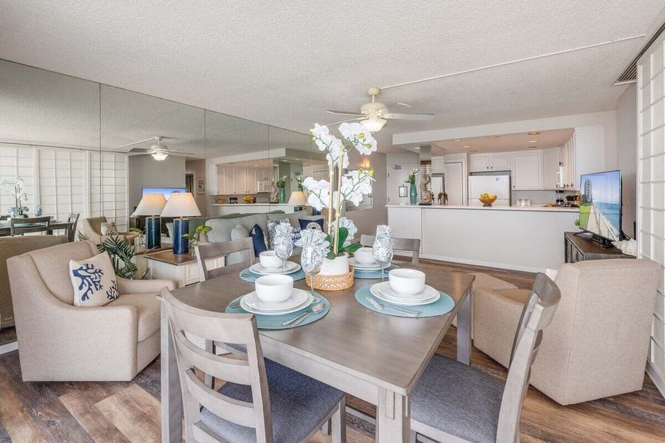 Perfect for intimate dinners or casual meals in a stylish setting