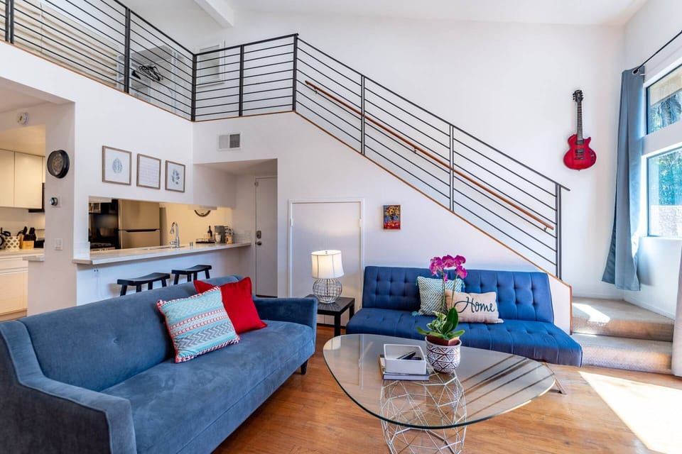 Living Room w Stairs to our Loft space