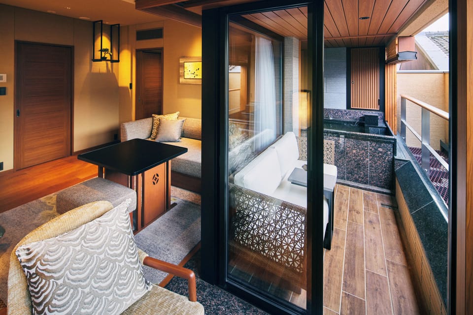[Shijo Bettei Hotel]MIYABI Precious Corner Twin(2F), Non-Smoking | Bathroom | Separate tub and shower, spring water tub, free toiletries, hair dryer