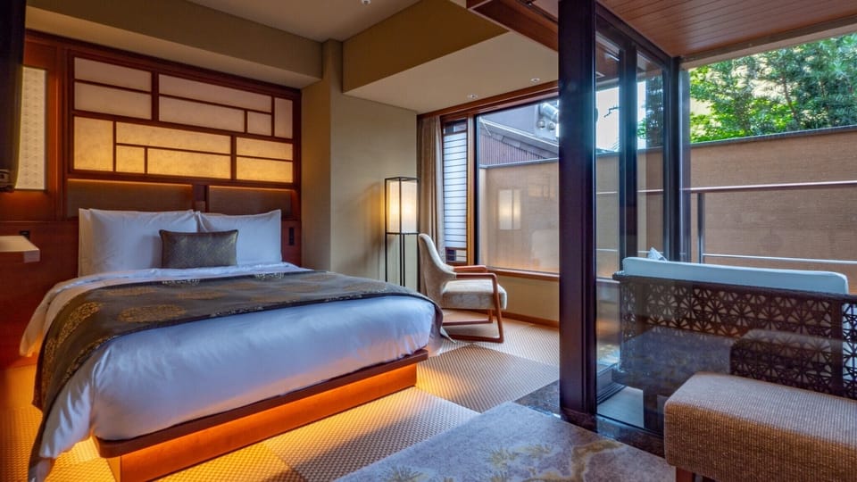 [Shijo Bettei Hotel]MIYABI Precious Double(2F), Non-Smoking | Premium bedding, down comforters, pillowtop beds, in-room safe