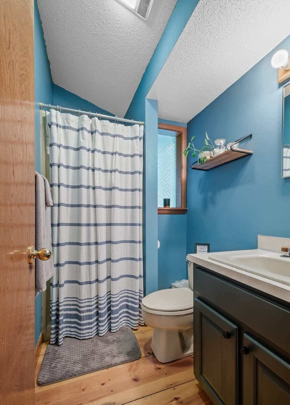 Our second bath has a shower and can be accessed on the top floor.