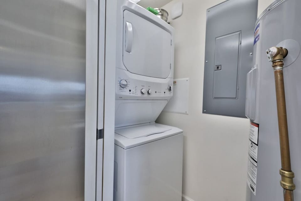 Washer and dryer.