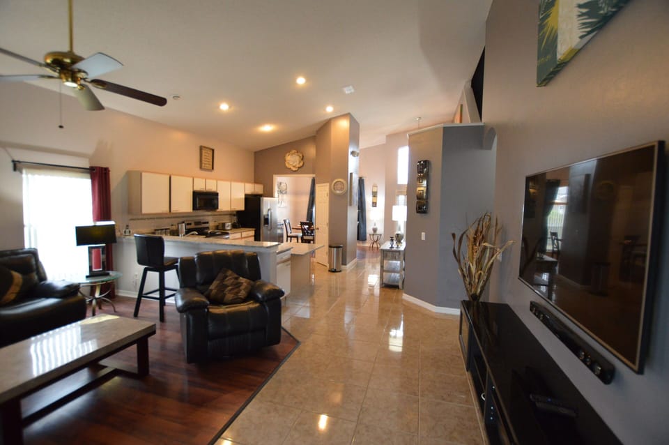 Downstairs view of villa