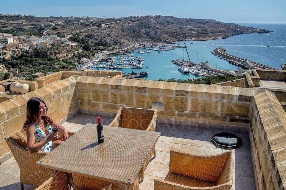 Dining area with port view