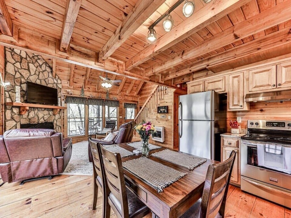 View from Kitchen/Dining room and great room areas.