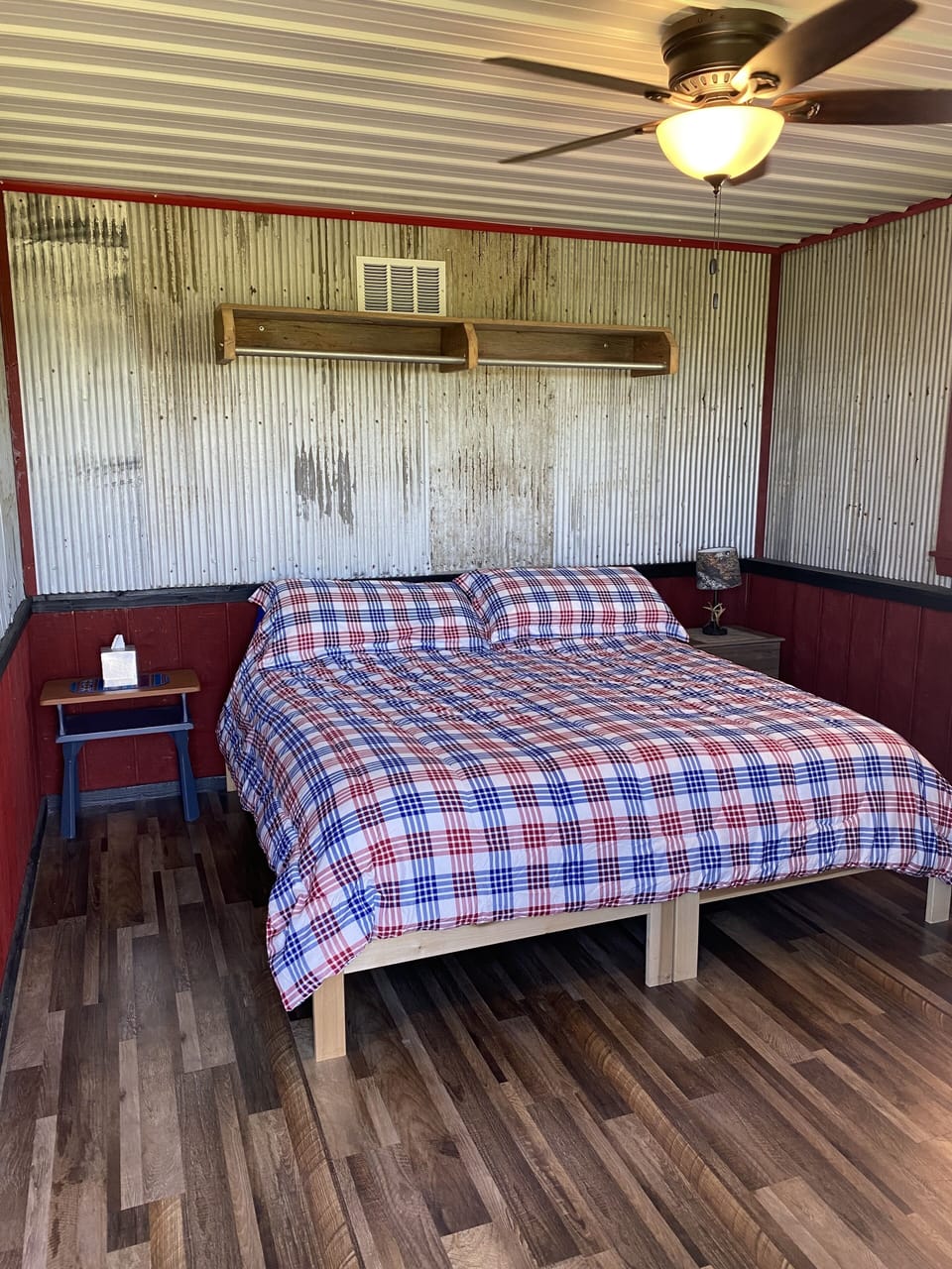 King size bed in VIP room with a private balcony.