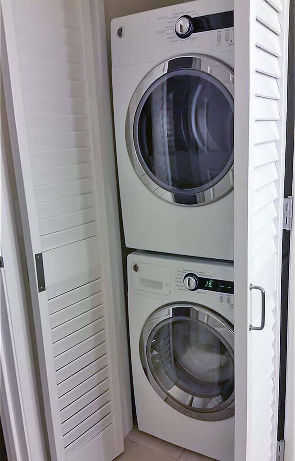 Washer and dryer inside unit for your convenience