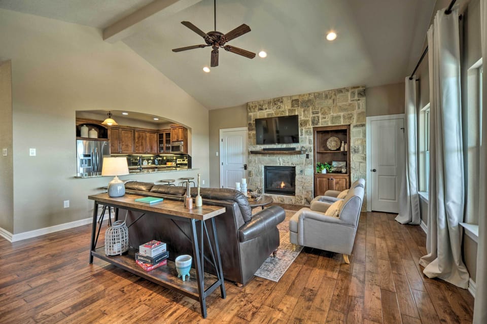 Living Room | Ring Doorbell & 2 Exterior Security Cameras | Towels & Linens