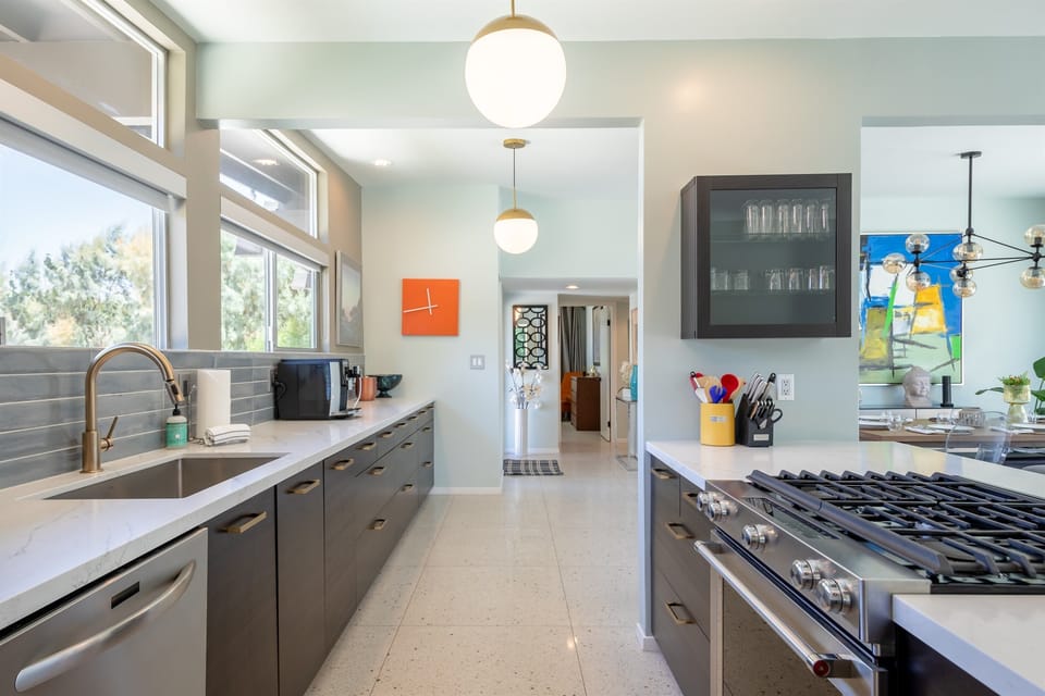 Gourmet kitchen comes fully equipped with everything you may need