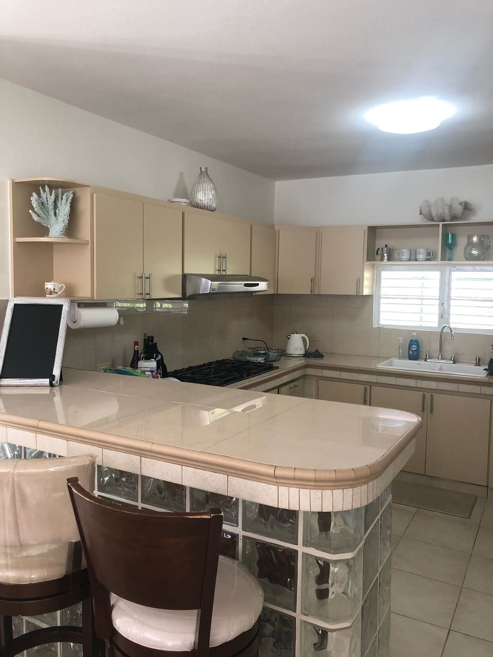 Complete kitchen with gas range
