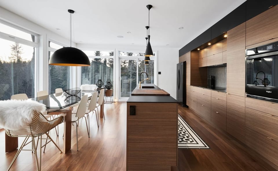 Four meter kitchen island