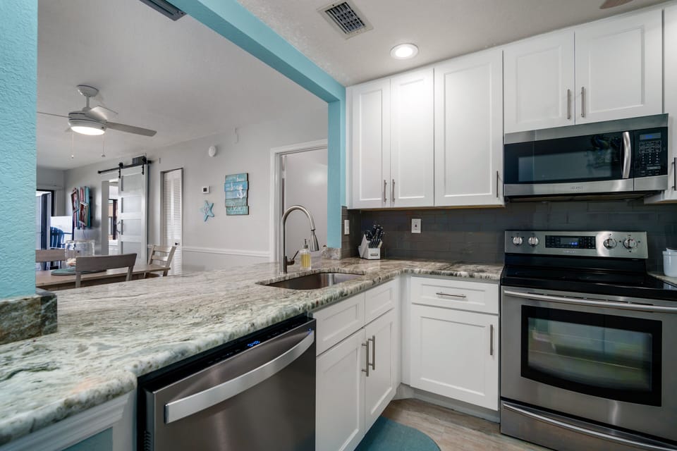 White Cabinets and Granite Counters